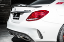 Future Design Carbon Carbon Fiber Rear Spoiler R Style for Mercedes Benz 2015-ON W205 C300 C43 C63 Sedan 4 Door-6