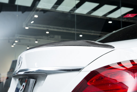 Future Design Carbon Carbon Fiber Rear Spoiler C63 Style for Mercedes Benz 2015-ON W205 C300 C43 C63 Sedan 4 Door