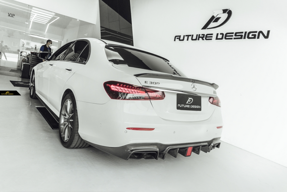 Future design FD Carbon Fiber REAR SPOILER for Mercedes Benz E-Class E43 E53 E63 W213 2017-ON