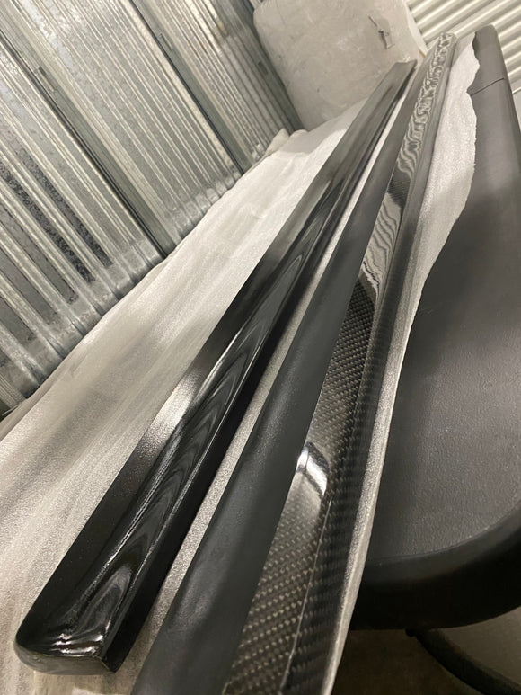 C63 Carbon Fiber Side Skirts