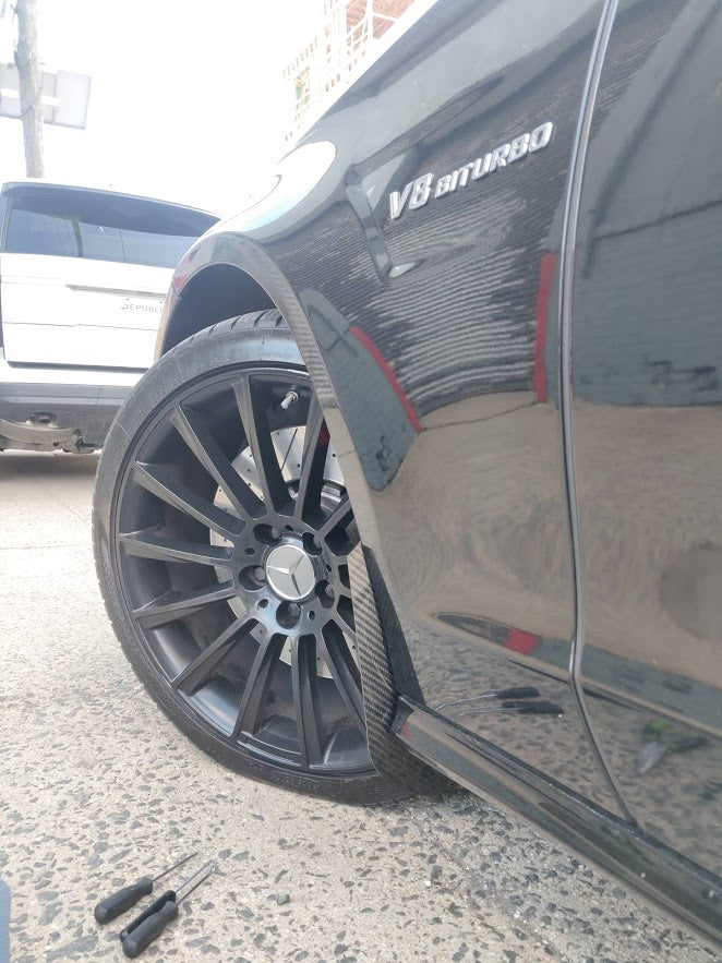 Aero Republic Mercedes Benz Carbon Fiber Front Arch Guards Mud Flaps