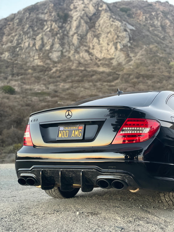 Carbon Fiber Big Fin Diffuser C63 ( Sedan / Coupe )
