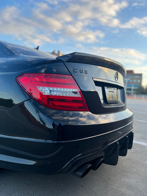 Carbon Fiber Big Fin Diffuser C63 ( Sedan / Coupe )