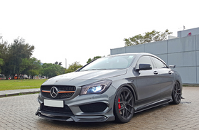 Aero Republic Mercedes Benz CLA-Class CLA45 2014-2016 C117 R1 Carbon Fiber Front Splitter - 0
