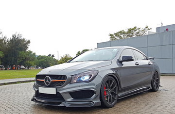 Aero Republic Mercedes Benz CLA-Class CLA45 2014-2016 C117 R1 Carbon Fiber Front Splitter - 0