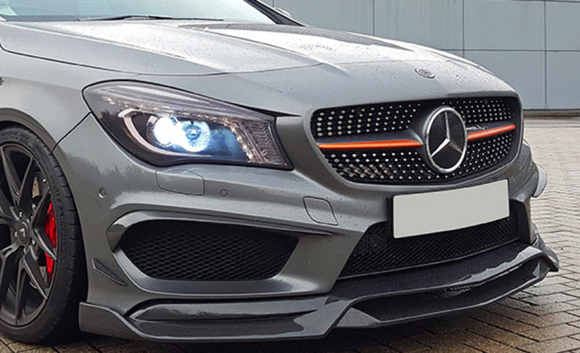 Aero Republic Mercedes Benz CLA-Class CLA45 2014-2016 C117 R1 Carbon Fiber Front Splitter