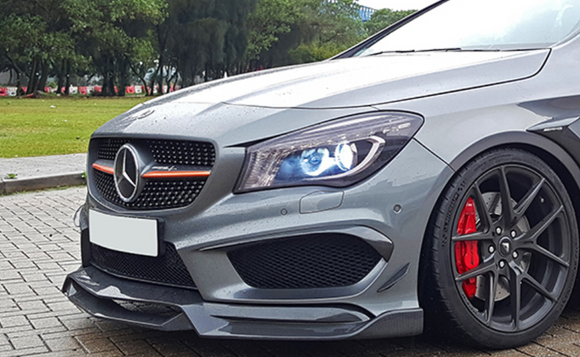 Aero Republic Mercedes Benz CLA-Class CLA45 2014-2016 C117 R1 Carbon Fiber Front Splitter