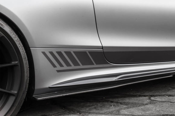 PSM Dynamic Side Skirts Mercedes C63 AMG W205 Sedan 15-20