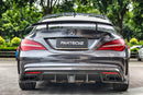 Paktechz C117 2014-2019 CLA-250 CLA-45 AMG Carbon Fiber Rear Diffuser (incl. F1 Light)-3