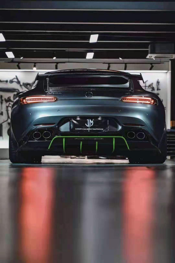 Paktechz Carbon Fiber Rear Diffuser Ver.1 for Mercedes benz AMG GT GTS C190 2015-2021