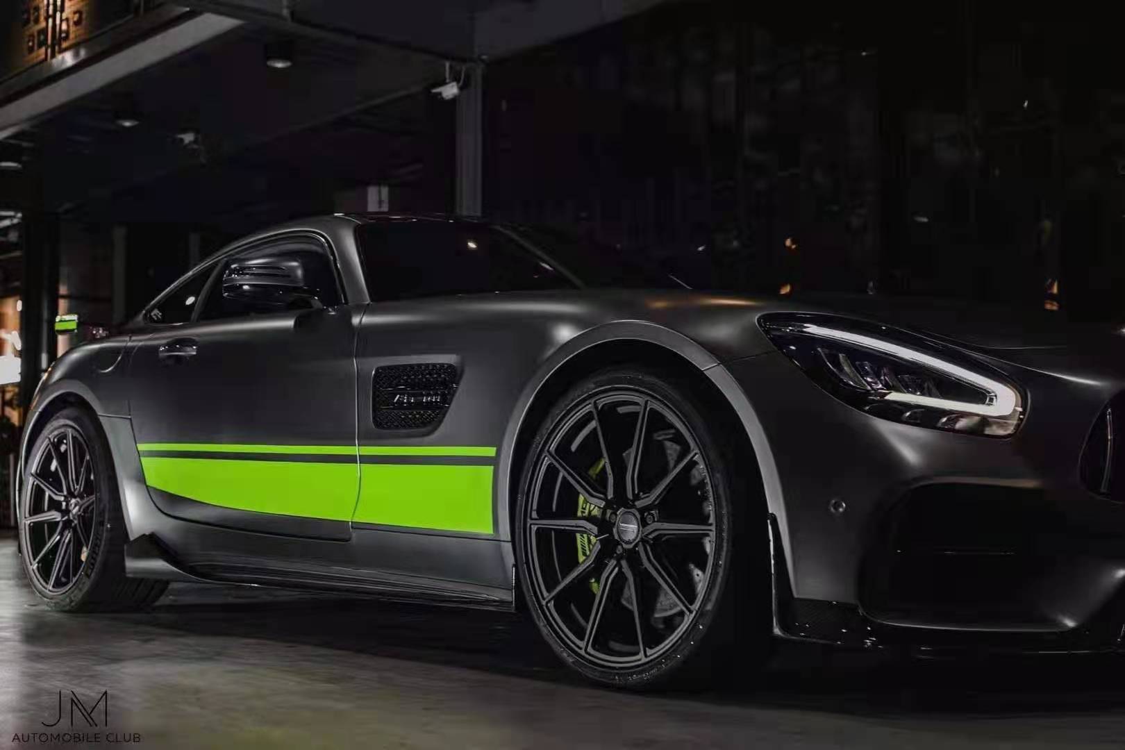 Paktechz Mercedes benz AMG GT GTS C190 Ver.1 Carbon Fiber Side Skirts 2015-2021