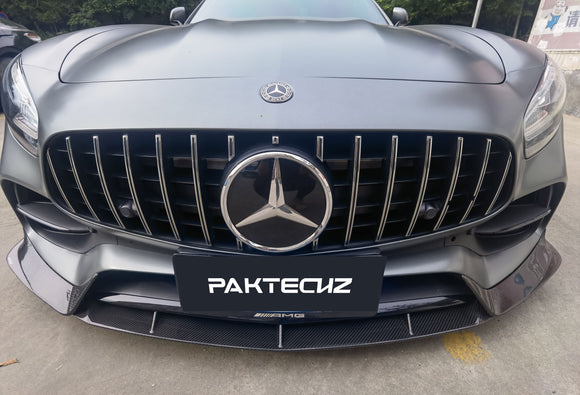 Paktechz Carbon Fiber Front Lip Ver.1 for Mercedes benz AMG GT/GTS/GTC C190 2018-2021