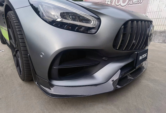 Paktechz Carbon Fiber Front Lip Ver.1 for Mercedes benz AMG GT/GTS/GTC C190 2018-2021