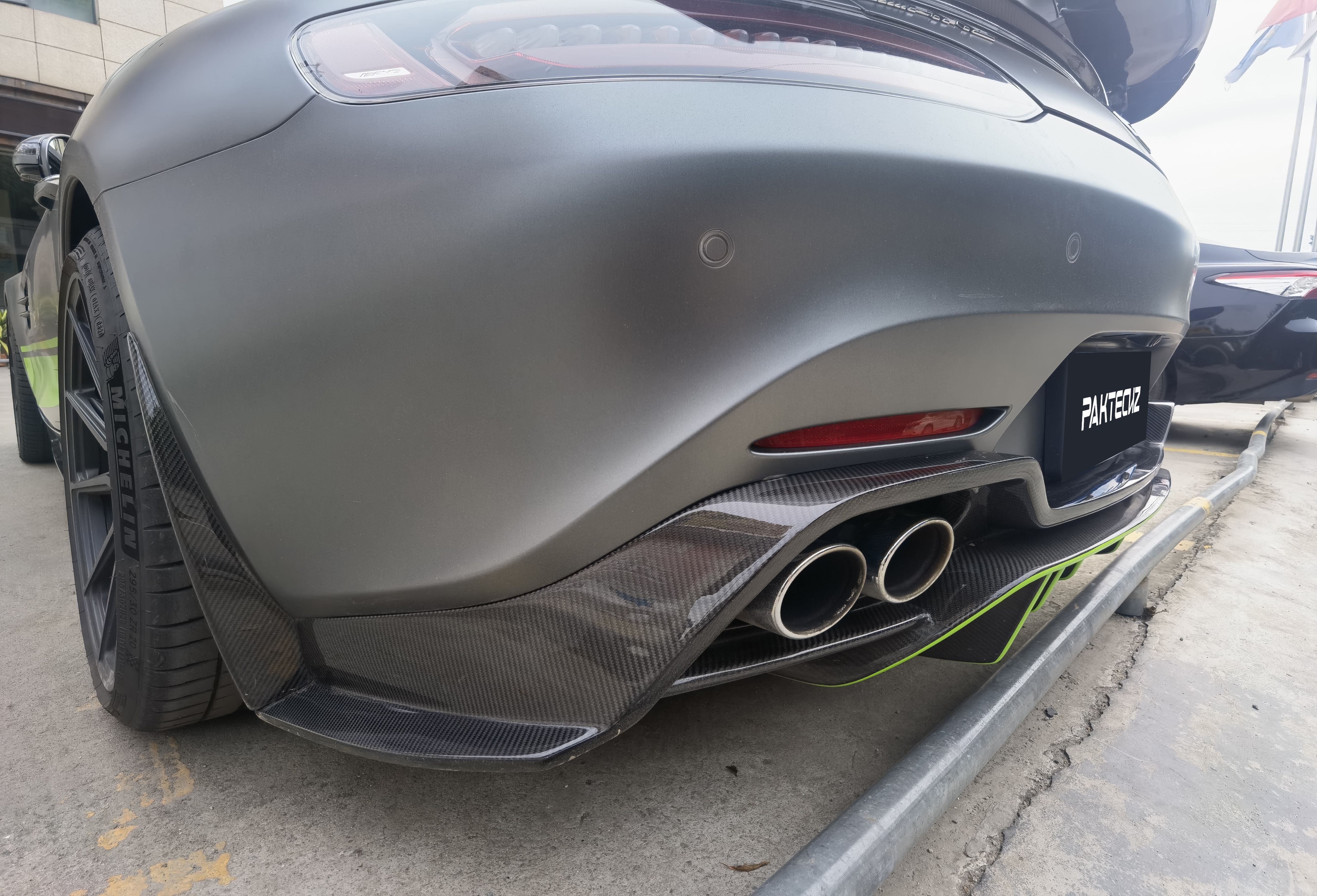 Paktechz Carbon Fiber Rear Diffuser Ver.1 for Mercedes benz AMG GT GTS C190 2015-2021-10