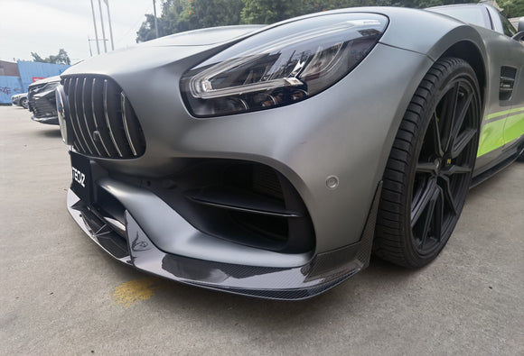 Paktechz Carbon Fiber Front Lip Ver.1 for Mercedes benz AMG GT/GTS/GTC C190 2018-2021
