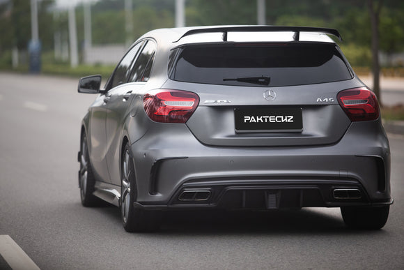 Paktechz Mercedes Benz A45 W176 Carbon Fiber Diffuser (incl. F1 Light)