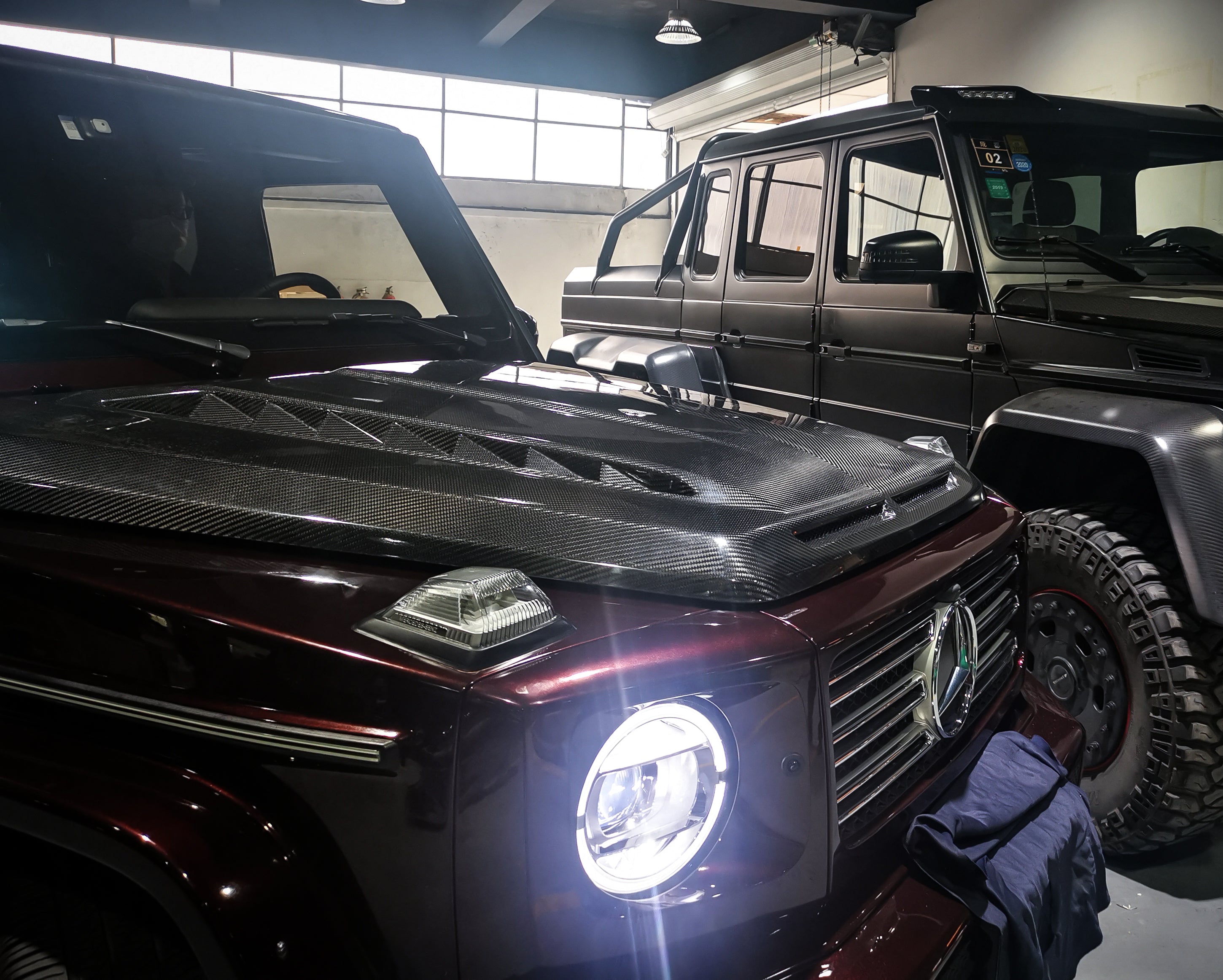 Paktechz Mercedes Benz G-Class Dry Carbon Fiber Hood