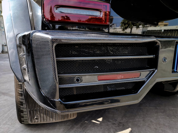Paktechz Mercedes Benz G-Class Dry Carbon Fiber Rear Bumper