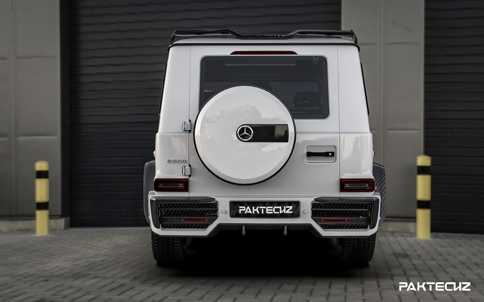 Paktechz Mercedes Benz G-Class Dry Carbon Fiber Rear Bumper-6