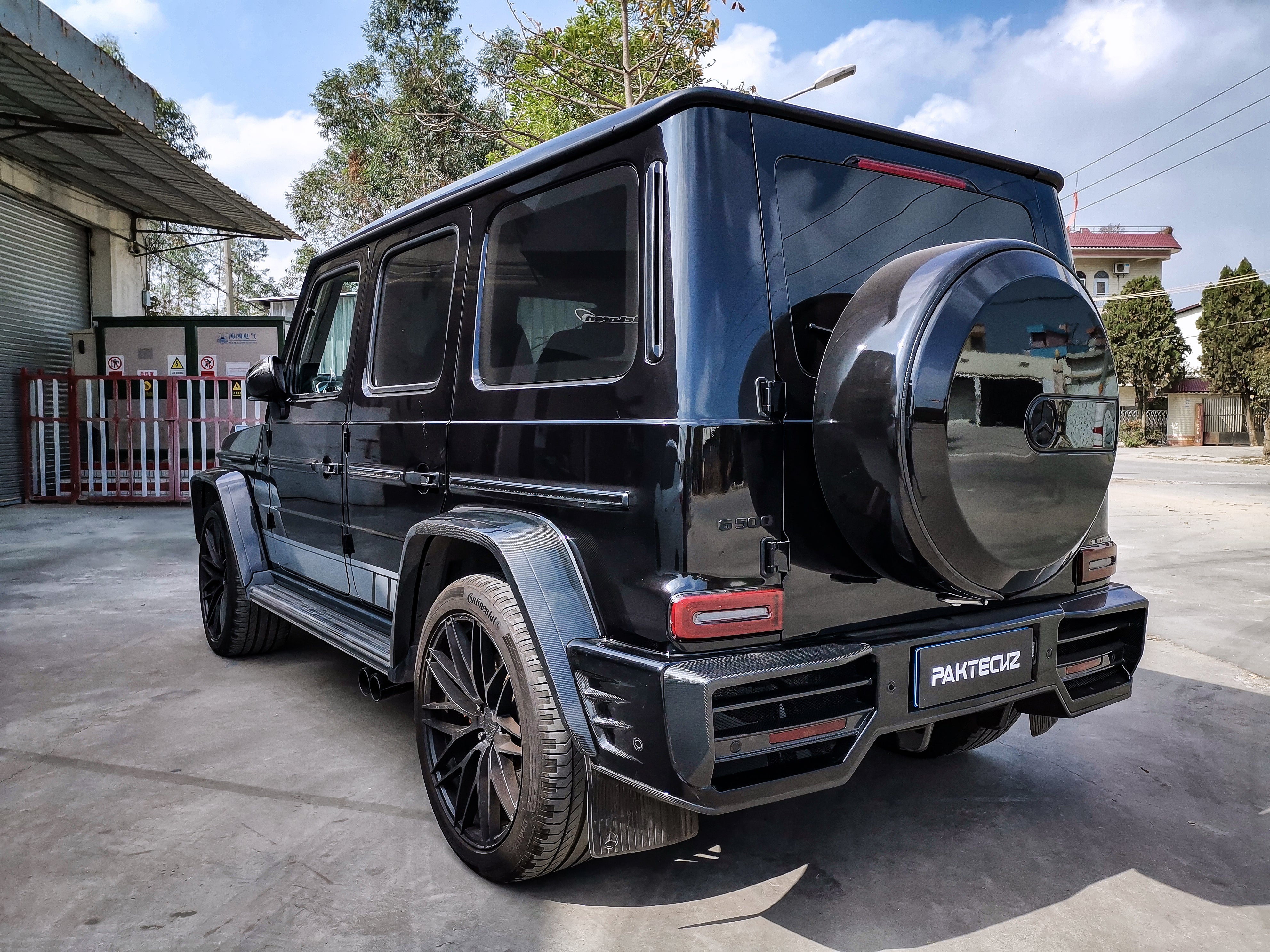 Paktechz Mercedes Benz G-Class Dry Carbon Fiber Rear Bumper