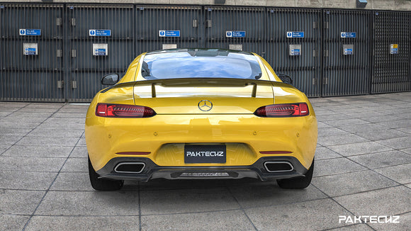 Paktechz Carbon Fiber Rear Diffuser Ver.2 Mercedes benz AMG GT/GTS C190 2015-2017