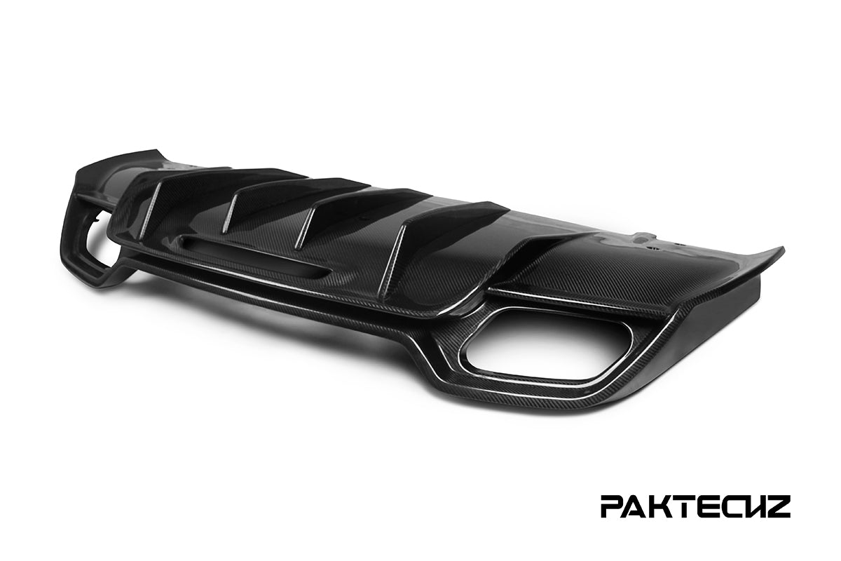 Paktechz Carbon Fiber Rear Diffuser Ver.1 for Mercedes benz AMG GT GTS C190 2015-2021-18