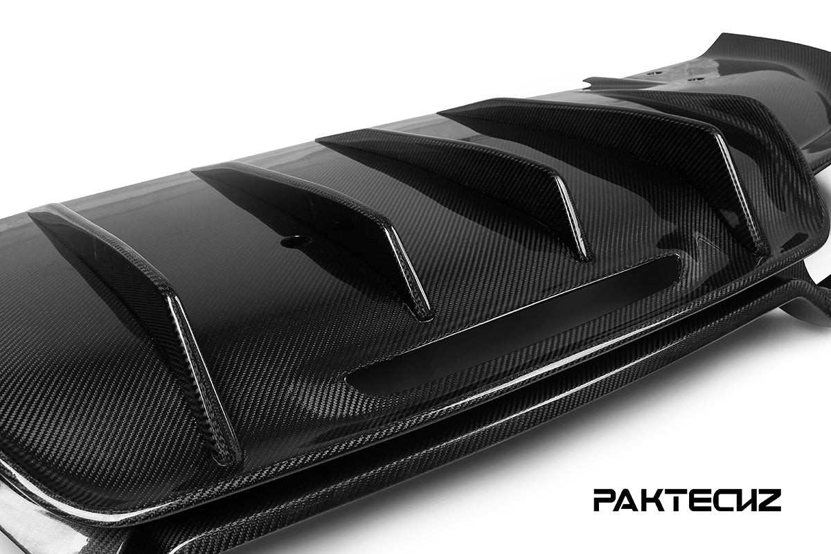 Paktechz Carbon Fiber Rear Diffuser Ver.1 for Mercedes benz AMG GT GTS C190 2015-2021