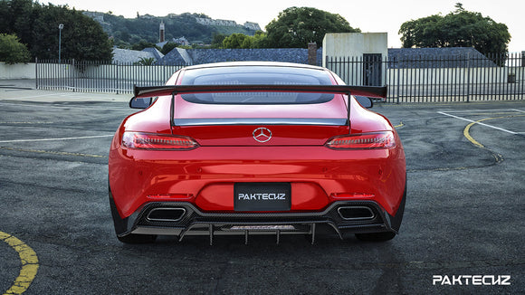 Paktechz Carbon Fiber Rear Diffuser Ver.1 for Mercedes benz AMG GT GTS C190 2015-2021