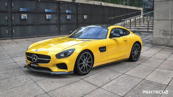 Paktechz Carbon Fiber Front Lip Ver.2 for Mercedes benz AMG GT/GTS C190 2015-2017