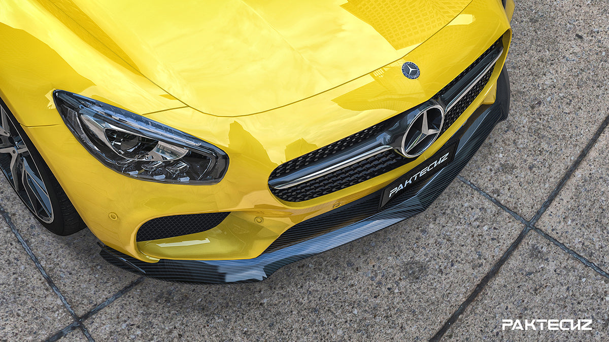 Paktechz Carbon Fiber Front Lip Ver.2 for Mercedes benz AMG GT/GTS C190 2015-2017-1
