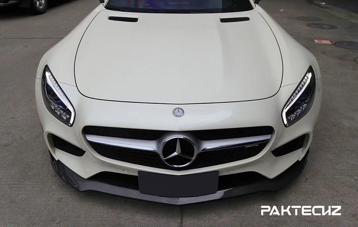 Paktechz Carbon Fiber Front Lip Ver.2 for Mercedes benz AMG GT/GTS C190 2015-2017-6