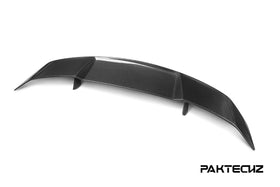 Paktechz Carbon Fiber Rear Spoiler Wing Ver.2 for Mercedes benz AMG GT GTS GTC C190 2015-2021 - 0
