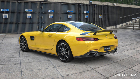 Paktechz Carbon Fiber Rear Spoiler Wing Ver.2 for Mercedes benz AMG GT GTS GTC C190 2015-2021