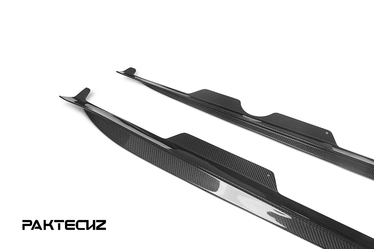 Paktechz Carbon Fiber Side Skirts Ver.2 Mercedes benz AMG GT/GTS C190 2015-2019-6