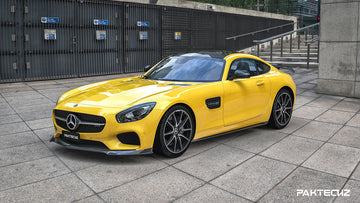 Paktechz Carbon Fiber Side Skirts Ver.2 Mercedes benz AMG GT/GTS C190 2015-2019 - 0
