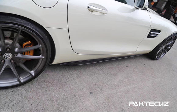 Paktechz Carbon Fiber Side Skirts Ver.2 Mercedes benz AMG GT/GTS C190 2015-2019
