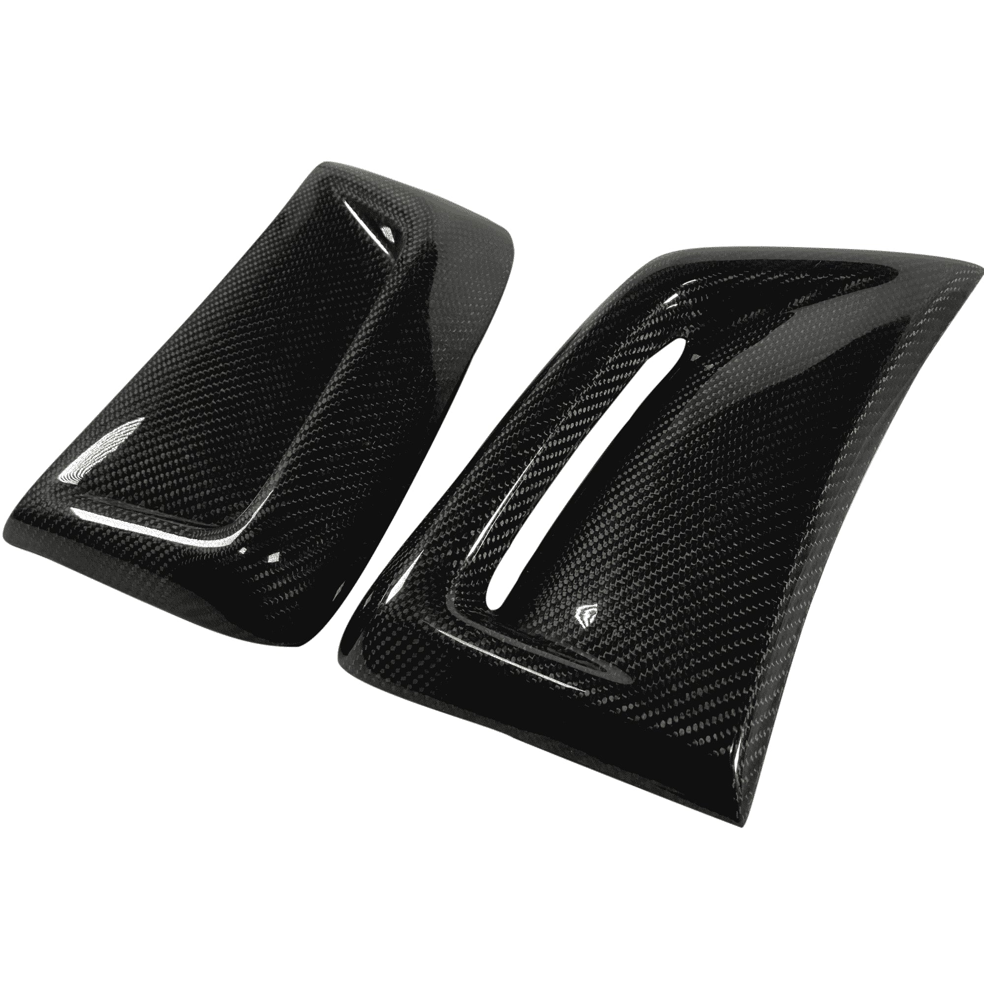 W204 Facelift C63 Carbon Fiber Front Bumper Side Fins