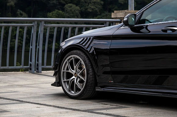 TAKD Dry Carbon Fiber Front Fenders for Mercedes Benz C Class W205 C63/S