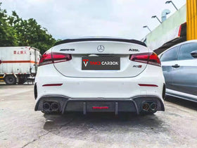 TAKD Carbon Fiber Rear Diffuser for Mercedes Benz A35 A220 Sedan W177 2019-ON