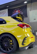 TAKD Carbon Fiber Rear Bumper Canards for Mercedes Benz A45 A35 A250 Hatchback W177 2019-ON-1