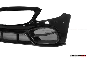 2015-2021 Mercedes Benz W205 C63/S AMG Coupe IMP Style Partial Carbon Fiber Front - 0
