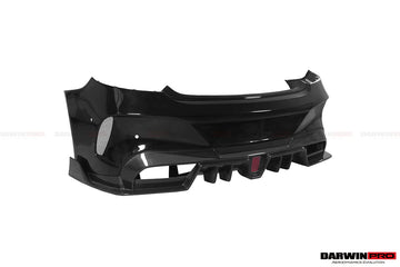 2015-2018 Mercedes Benz C-Class Coupe IMP Style Partial Carbon Fiber Rear Bumper - 0