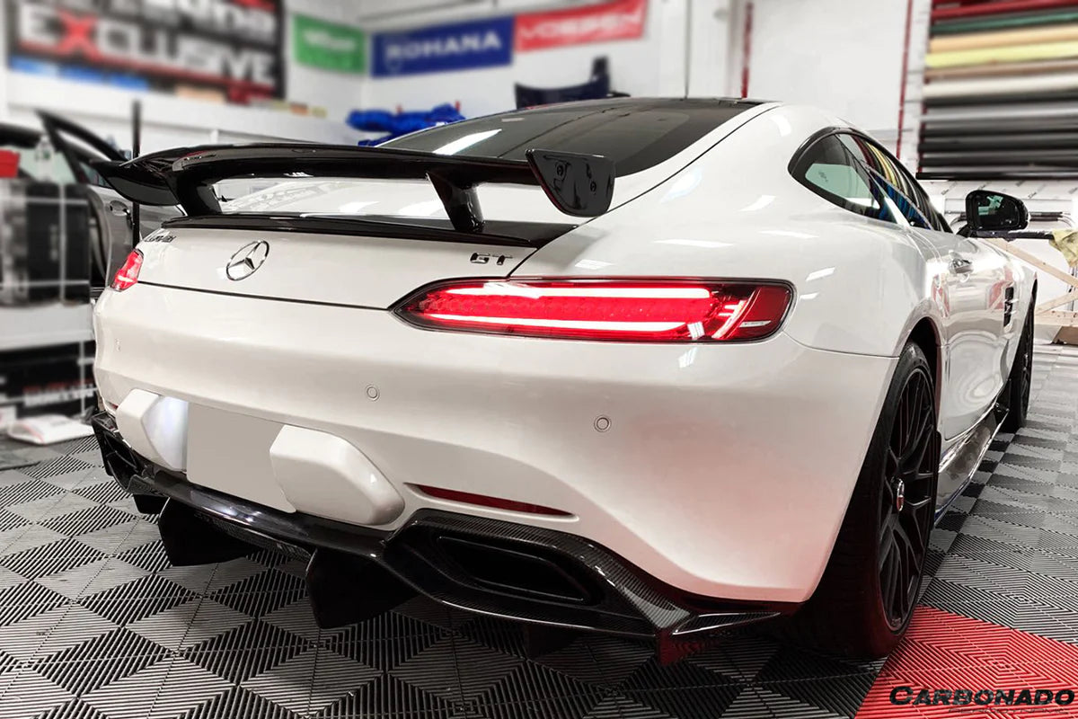 2015-2020 Mercedes Benz AMG GT/GTS/GTC RZS Style Carbon Fiber Trunk Spoiler - 0