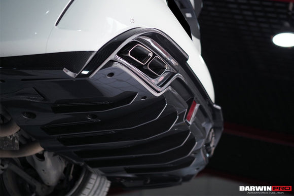 2015-2018 W205 C63/S AMG Sedan IMP Style Carbon Fiber Rear Diffuser w/ Caps