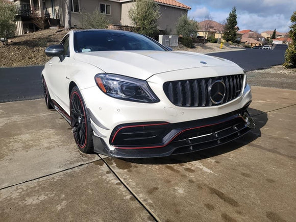 W205 Carbon fiber front lip Coupe/Sedan