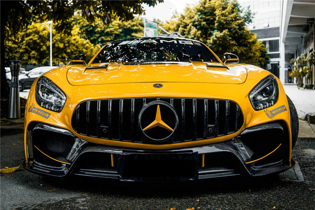 2017-2020 Mercedes Benz AMG GT/GTS/GTC IMP Style Carbon Fiber Grill (NO Active Cruise Control))