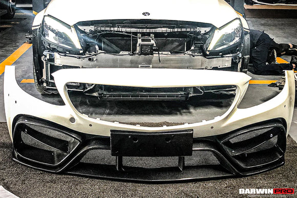 2015-2021 Mercedes Benz W205 C63/S AMG Coupe IMP Style Partial Carbon Fiber Front