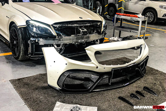 2015-2021 Mercedes Benz W205 C63/S AMG Coupe IMP Style Partial Carbon Fiber Front