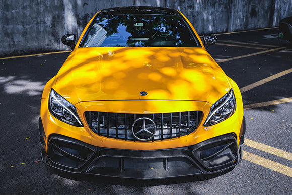 2015-2021 Mercedes Benz W205 C63/S AMG Coupe IMP Style Partial Carbon Fiber Front