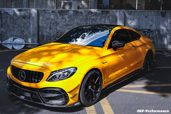 2015-2021 Mercedes Benz W205 C63/S AMG Coupe IMP Style Partial Carbon Fiber Front
